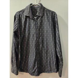 Bugatchi Uomo Shaped Fit Men Long Sleeves Shirt Medium Pre-Owned